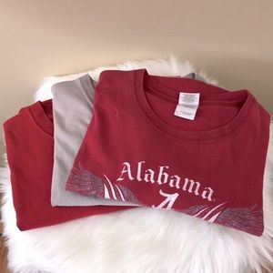 Alabama Crimson Tide Football Roll Tide T-shirt’s Lot of 3 Size L